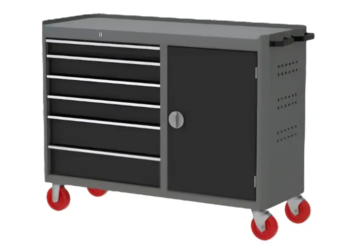 6 Drawer Trolley with Cupboard