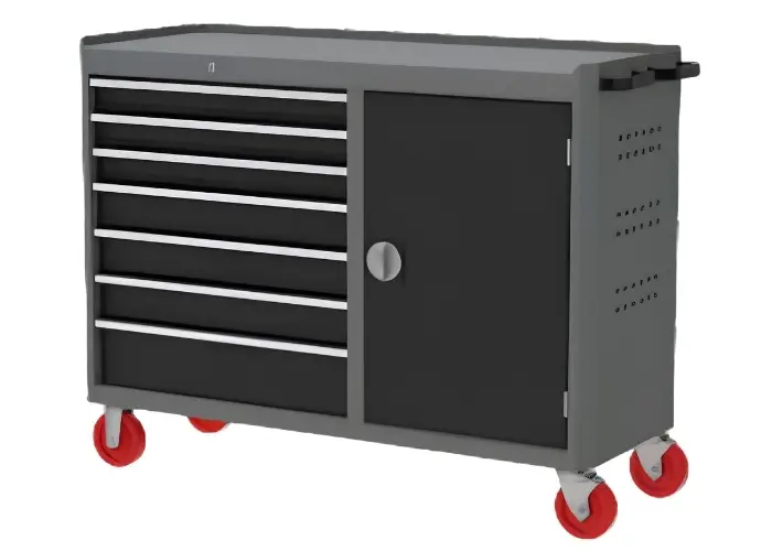 7 Drawer Trolley with Cupboard
